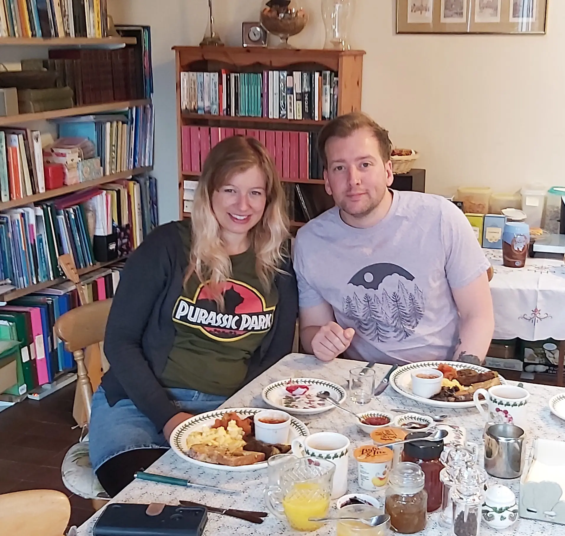 Guests having breakfast