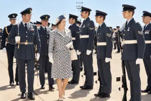 Royal Inspection on the Airfield